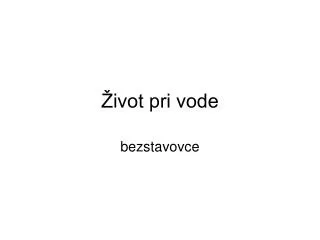 ivot pri vode