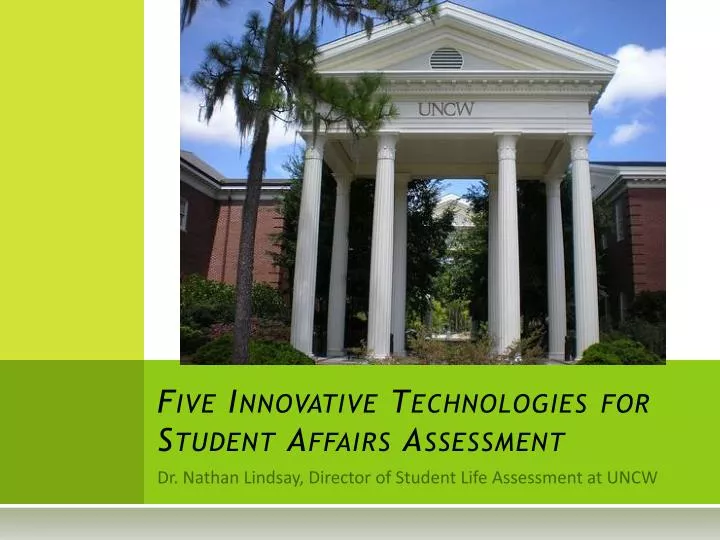 five innovative technologies for student affairs assessment
