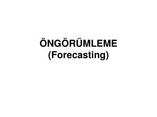 ng r mleme forecasting