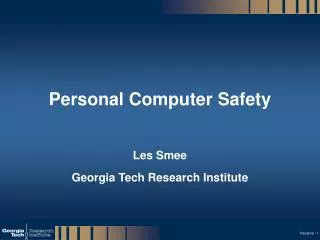 Personal Computer Safety