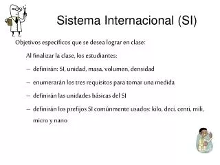 sistema internacional si