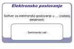 Elektronsko poslovanje - slide 1