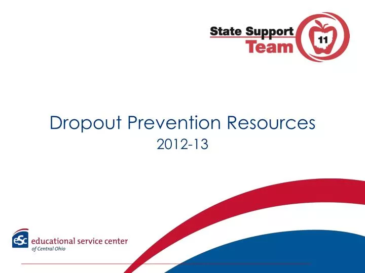 dropout prevention resources 2012 13