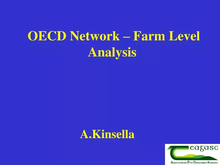 oecd network farm level analysis