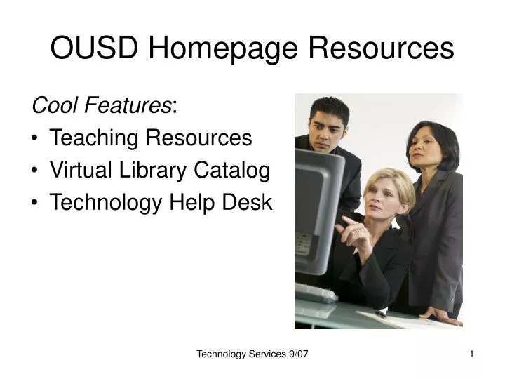 ousd homepage resources