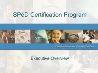 SPēD Certification Program