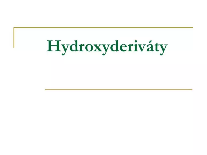 hydroxyderiv ty