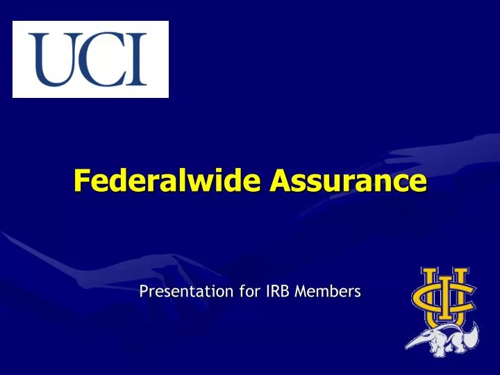 federalwide assurance