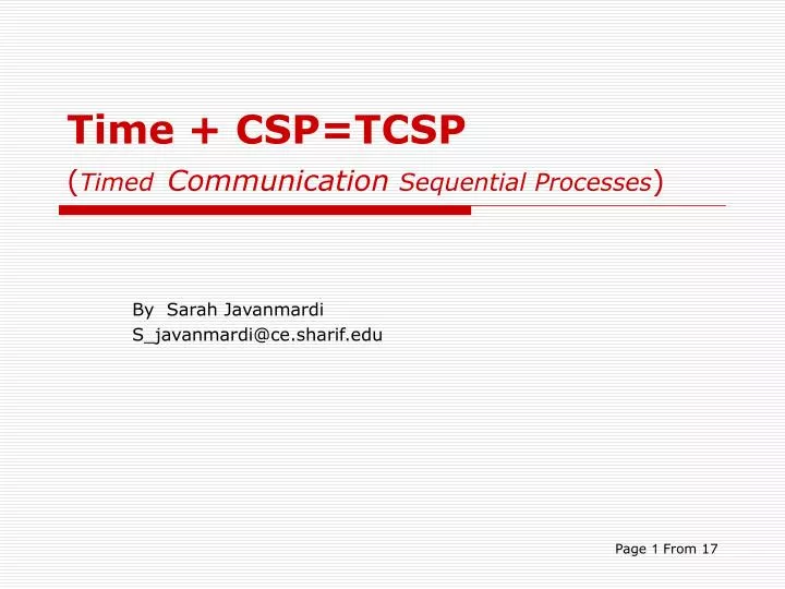time csp tcsp timed communication sequential processes