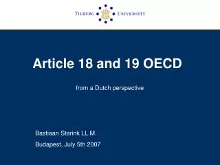 Article 18 and 19 OECD