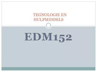 tegnologie en hulpmiddels