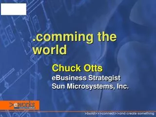 Chuck Otts eBusiness Strategist Sun Microsystems, Inc.