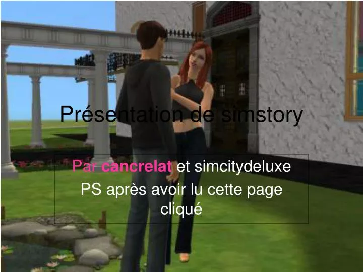 pr sentation de simstory