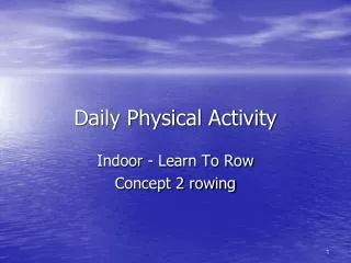 Daily Physical Activity