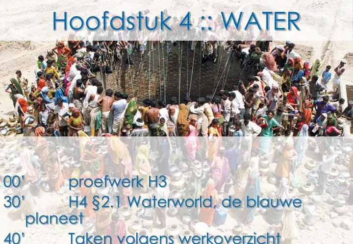 hoofdstuk 4 water