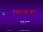 DESY SCADA Experience - slide 1