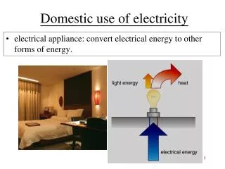 Domestic use of electricity