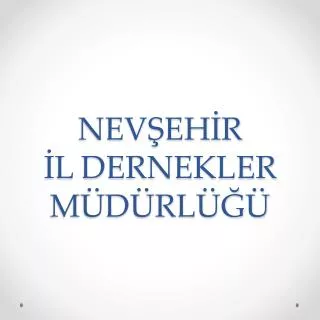 nev eh r l dernekler m d rl
