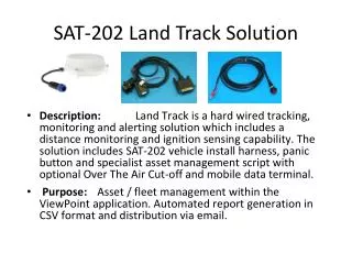 SAT-202 Land Track Solution