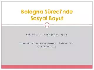 bologna s reci nde sosyal boyut