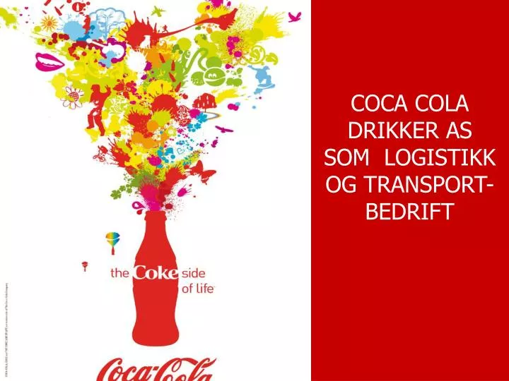 coca cola drikker as som logistikk og transport bedrift