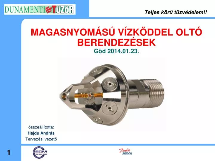 magasnyom s v zk ddel olt berendez sek g d 2014 01 23