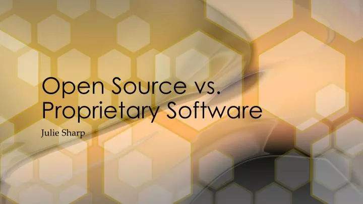 open source vs proprietary software