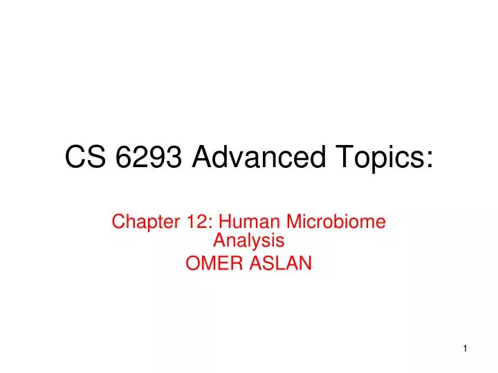 cs 6293 advanced topics
