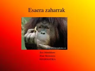 esaera zaharrak