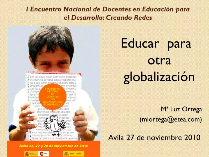 i encuentro nacional de docentes en educaci n para el desarrollo creando redes