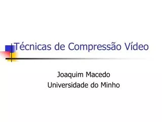 t cnicas de compress o v deo