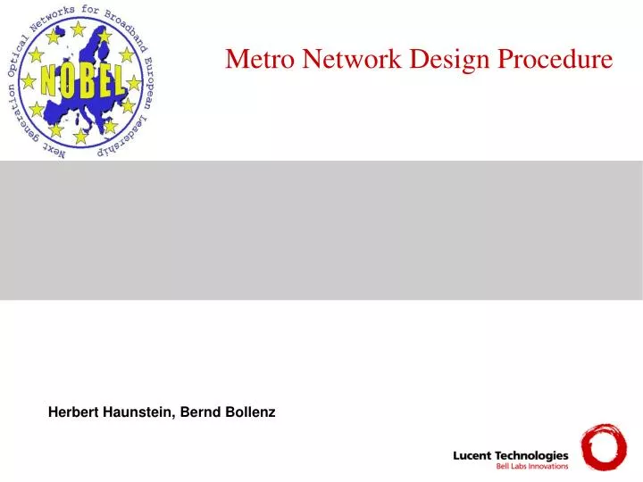 metro network design procedure