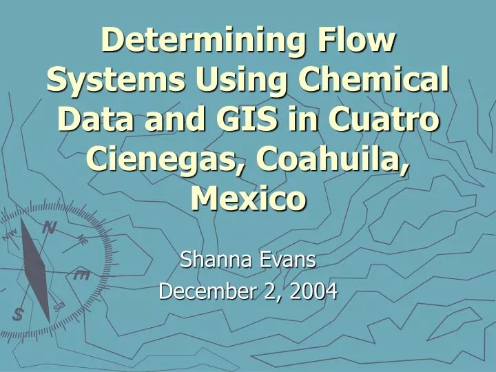 determining flow systems using chemical data and gis in cuatro cienegas coahuila mexico