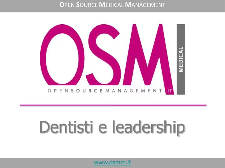 dentisti e leadership