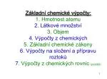 1. Hmotnost atomu - slide 1