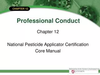 Professional Conduct