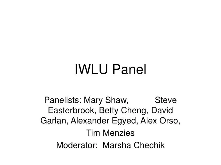 iwlu panel