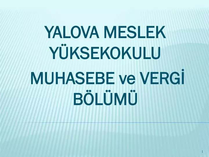 yalova meslek y ksekokulu muhasebe ve verg b l m