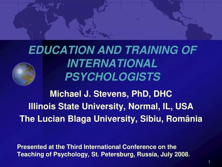 education and training of international psychologists