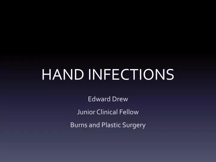 hand infections