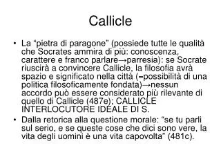 callicle