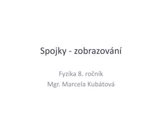 spojky zobrazov n