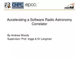 Accelerating a Software Radio Astronomy Correlator