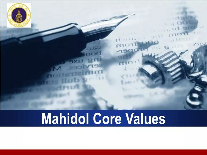 mahidol core values