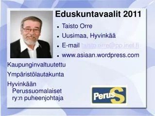 eduskuntavaalit 2011