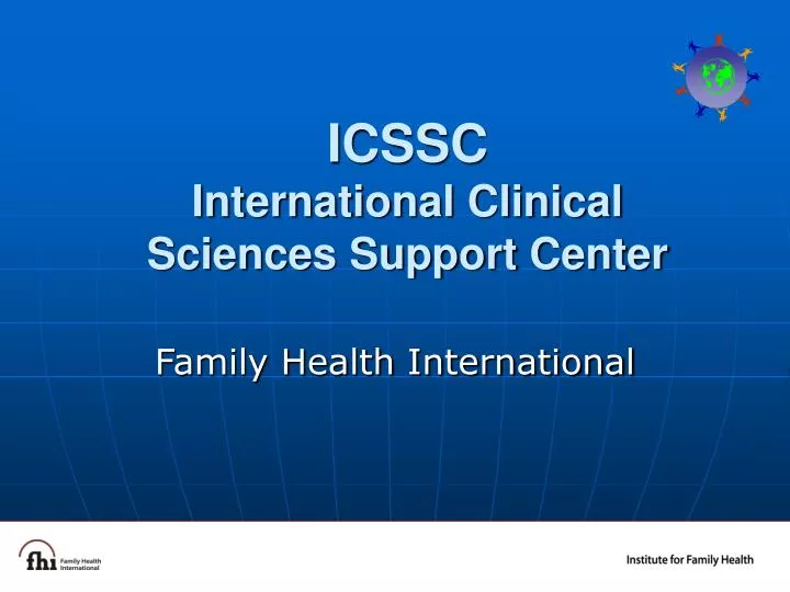 icssc international clinical sciences support center