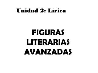 unidad 2 l rica