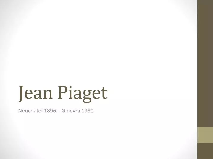 jean piaget