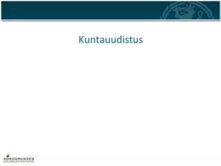 kuntauudistus