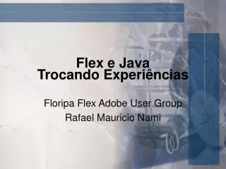 flex e java trocando experi ncias